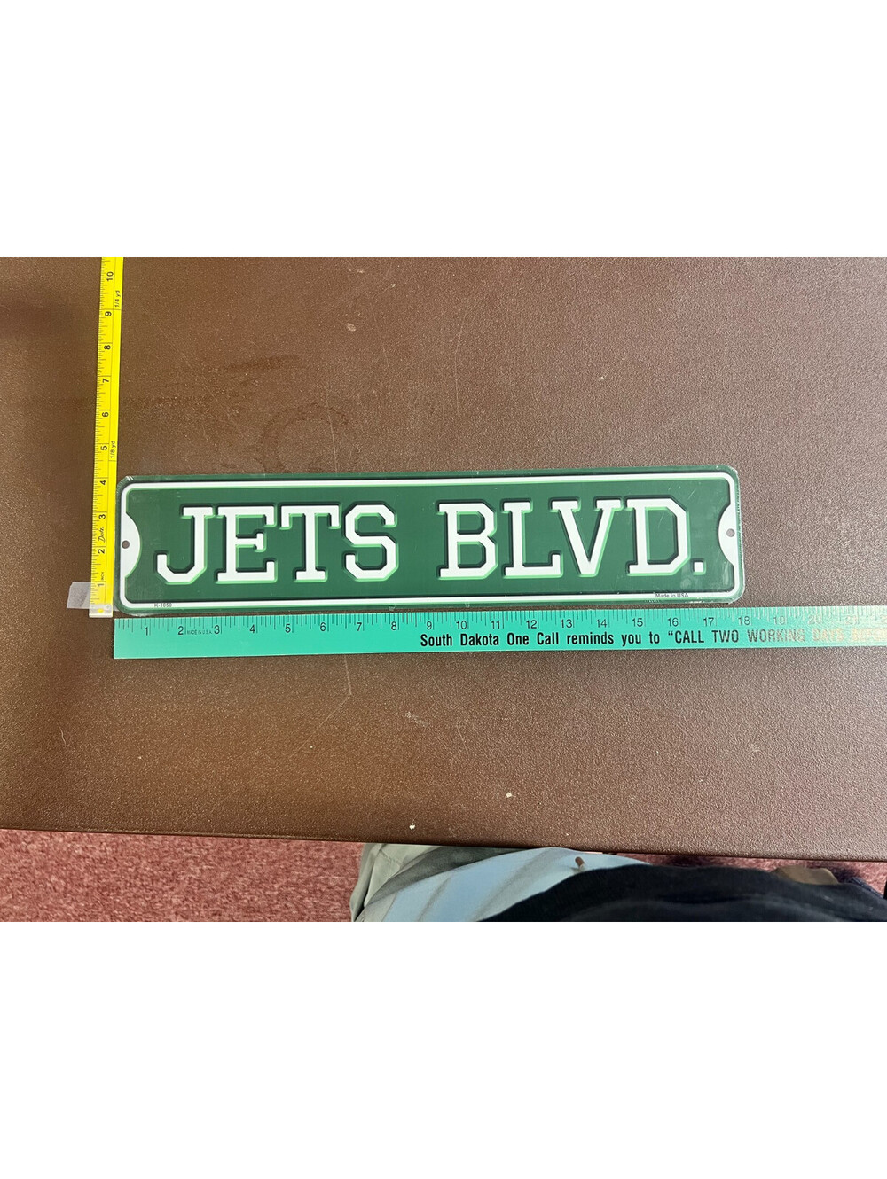 Jets Blvd 4x18 Aluminum Metal Street Sign Unbranded Sports Fan Decor